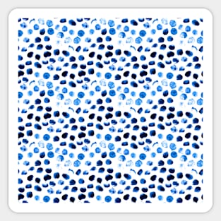 Blue dots Sticker